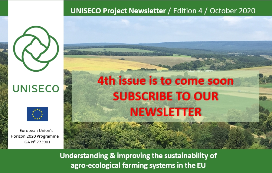4th UNISECO NEWSLETTER IS OUT SOON - SUBSCRIBE TO OUR NEWSLETTER
