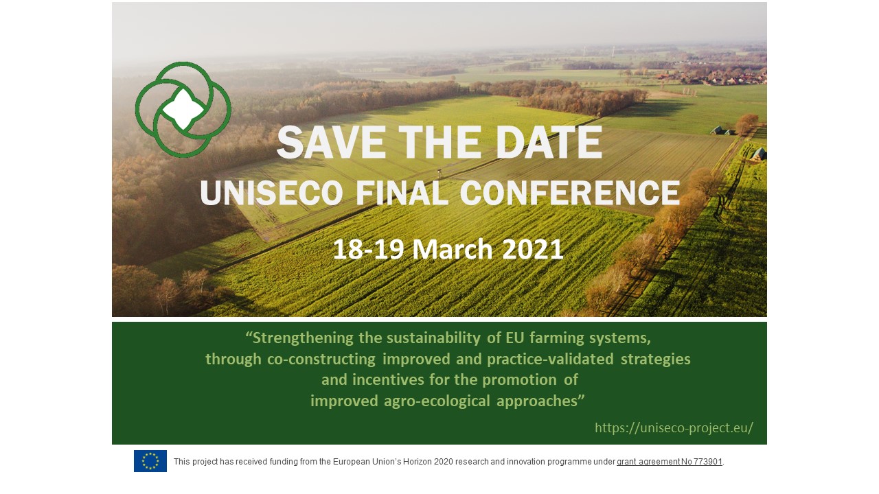 save the date: VIRTUAL UNISECO final conference 18-19 March 2021