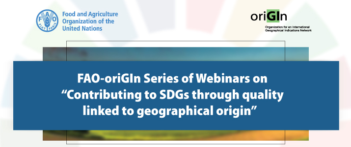 FAO-oriGIn Series of Webinars between 11 November and 2 December 2020