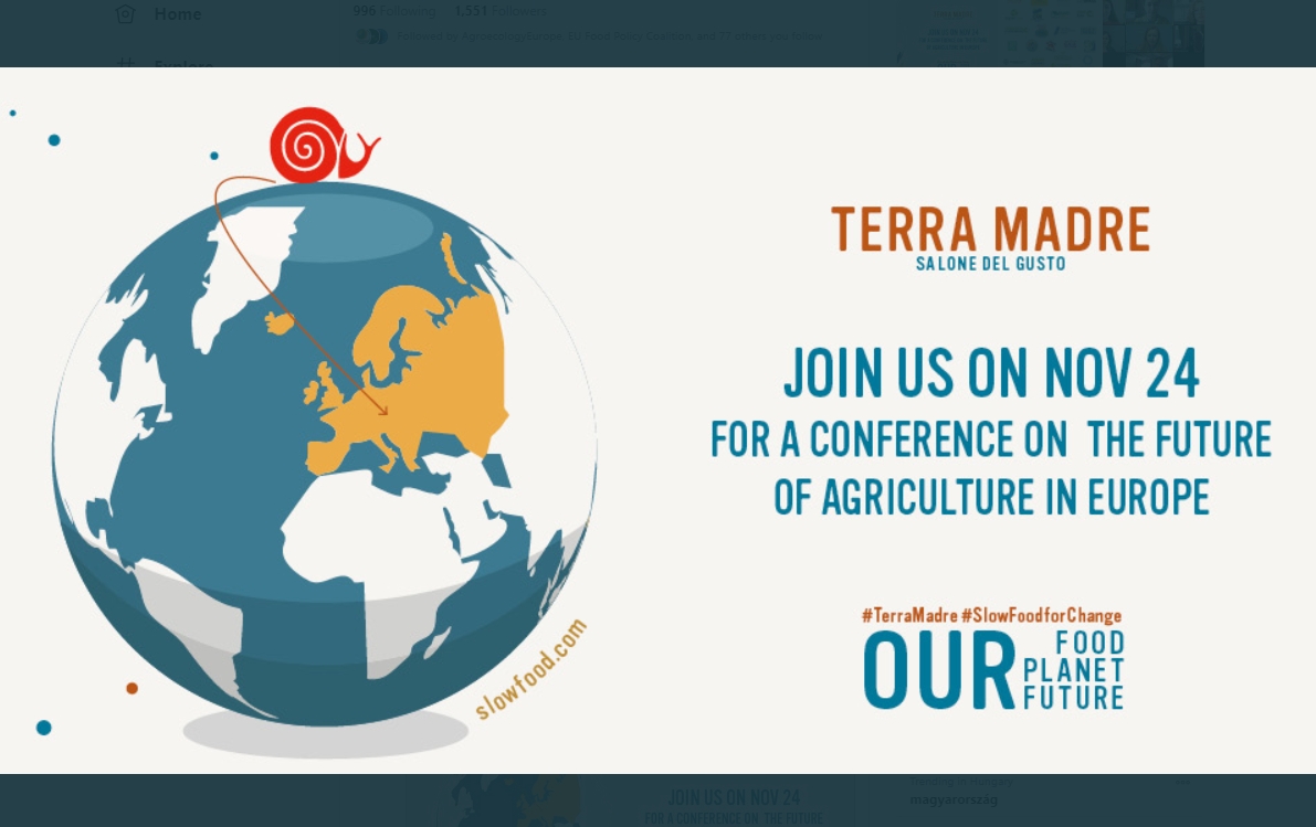 Online conference on the future of agriculture in Europe, 24 November 2020