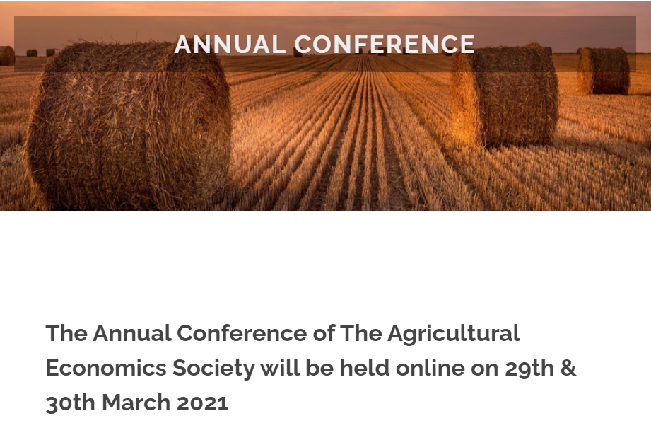 UNISECO at the Annual Conference of The Agricultural Economics Society, 30 March 2021