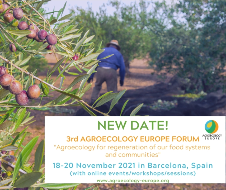 3rd Agroecology Europe Forum, 18-20 November 2021, hybrid event, Barcelona, Spain